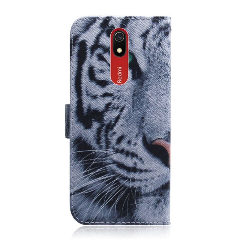 Etui Folio Xiaomi Redmi 8A Twarz Tygrysa Etui Ochronne