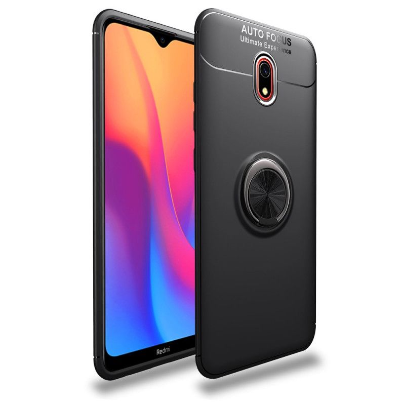 Etui Xiaomi Redmi 8A Czerwony Czarny Pierścień Magnetyczny Lenuo