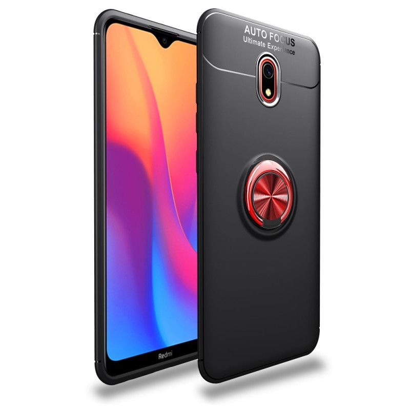 Etui Xiaomi Redmi 8A Czerwony Czarny Pierścień Magnetyczny Lenuo