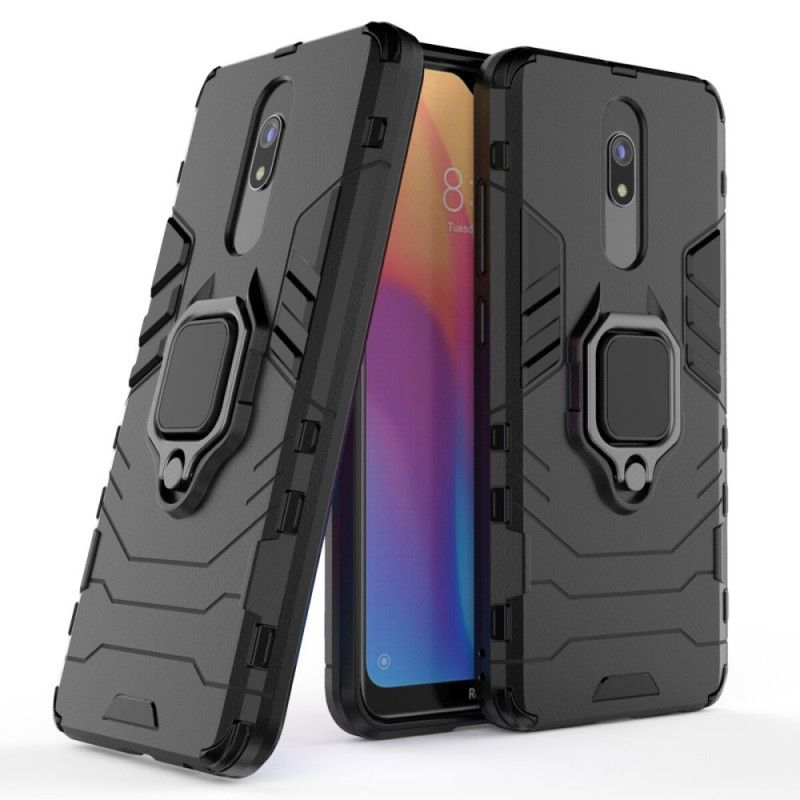 Etui Xiaomi Redmi 8A Czerwony Czarny Pierścień Oporowy