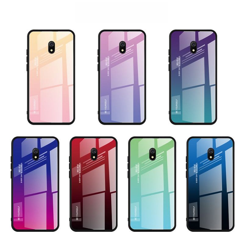 Etui Xiaomi Redmi 8A Granatowy Zielony Kolor Ocynkowany