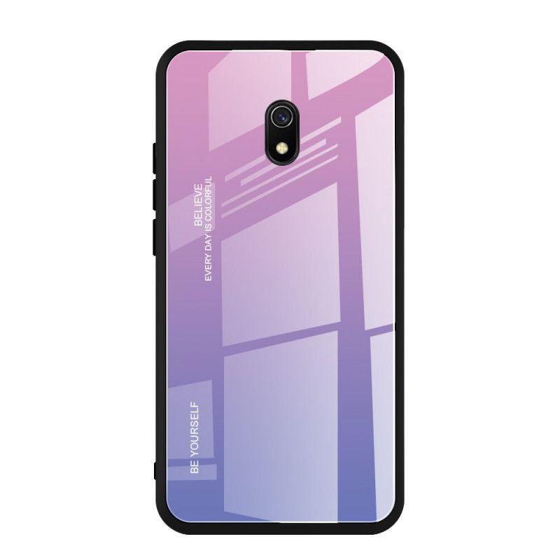 Etui Xiaomi Redmi 8A Granatowy Zielony Kolor Ocynkowany