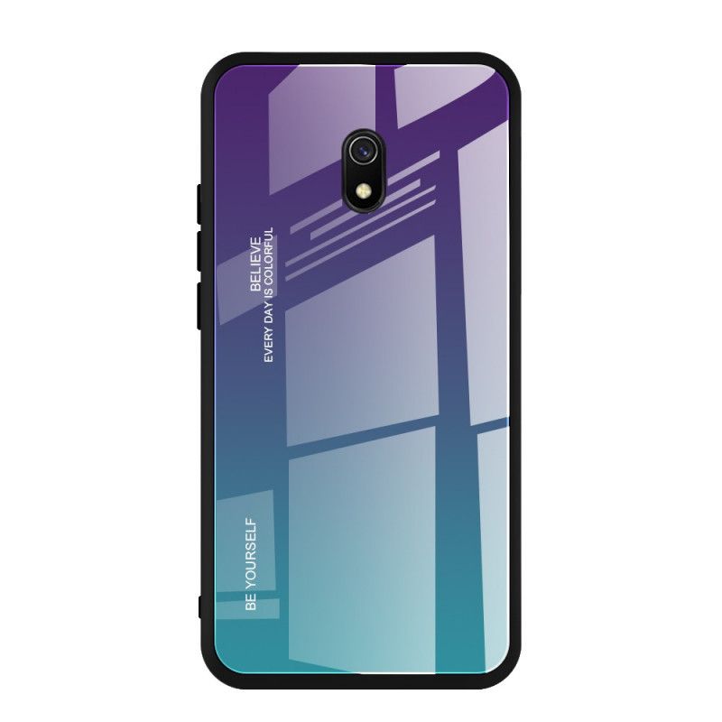 Etui Xiaomi Redmi 8A Granatowy Zielony Kolor Ocynkowany