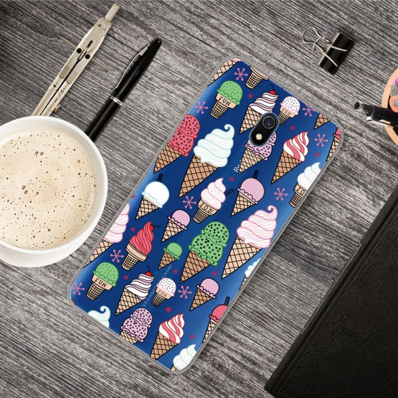 Etui Xiaomi Redmi 8A Kolorowe Lody Śmietankowe