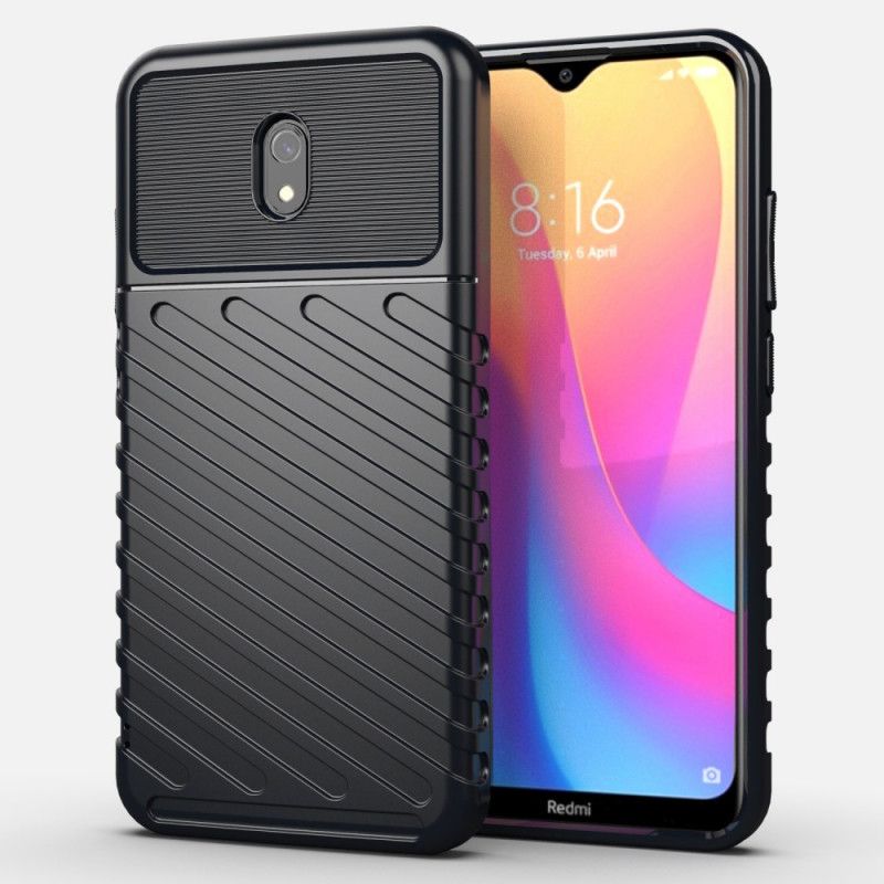 Etui Xiaomi Redmi 8A Zielony Czarny Seria Grzmotów Etui Ochronne