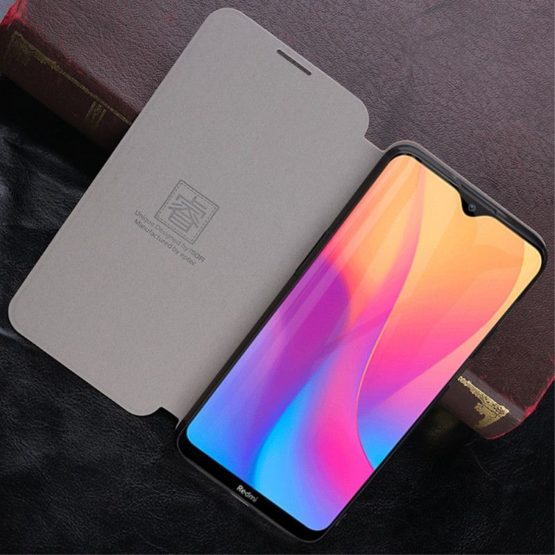 Flip Kotelot Xiaomi Redmi 8A Czerwony Czarny Vintage Mofi