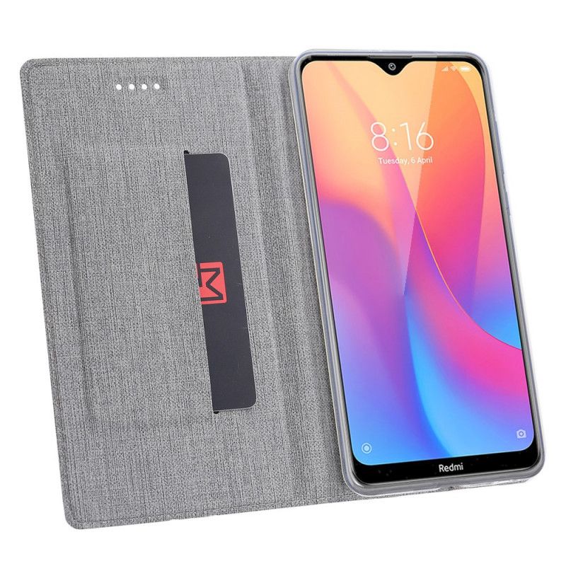 Flip Kotelot Xiaomi Redmi 8A Szary Czarny Teksturowane