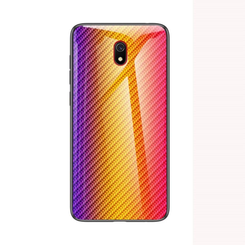 Futerały Xiaomi Redmi 8A Magenta Czarny Szkło Hartowane Z Włókna Węglowego