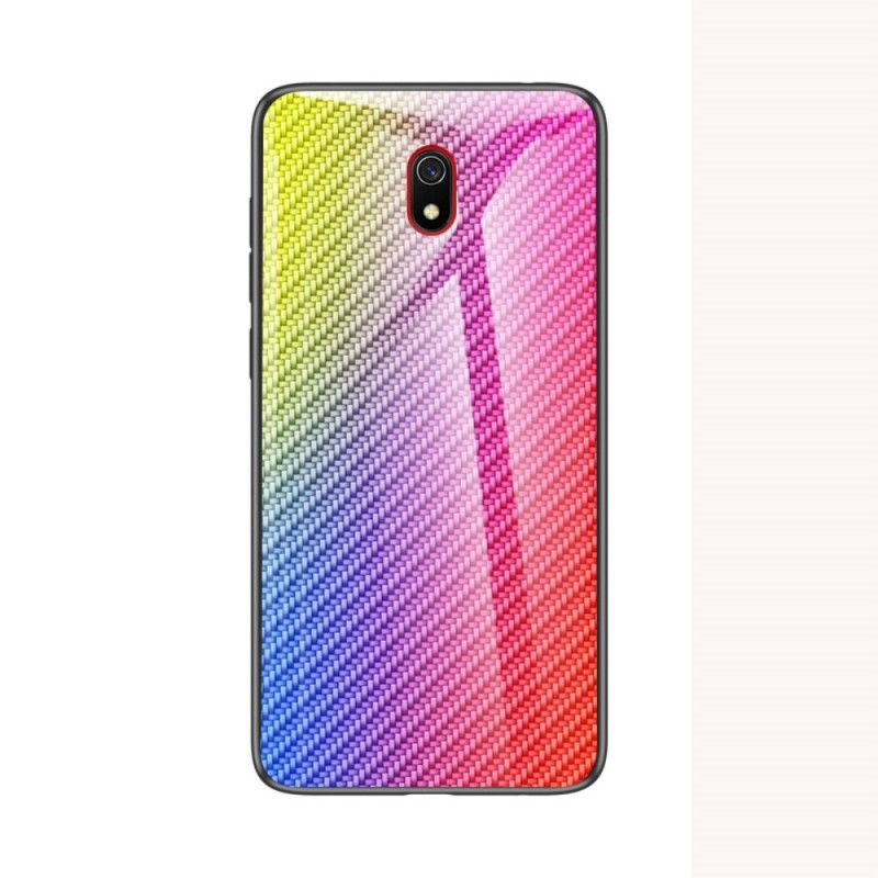 Futerały Xiaomi Redmi 8A Magenta Czarny Szkło Hartowane Z Włókna Węglowego