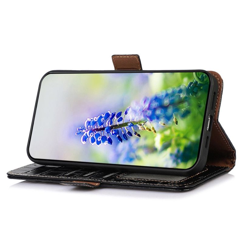 Etui Folio Google Pixel 9 Pro Xl Skóra W Stylu Krokodyla