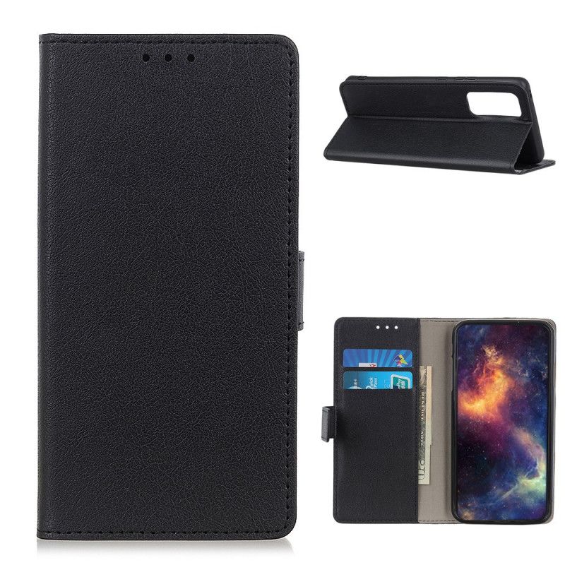 Etui Folio Samsung Galaxy A72 4G / A72 5G Biały Czarny Klasyczny Etui Ochronne