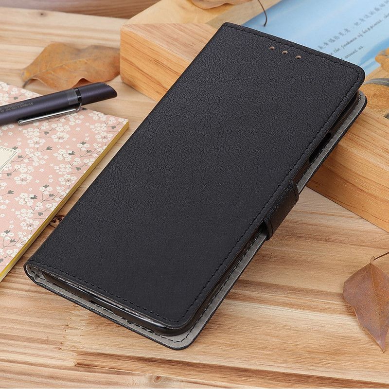 Etui Folio Samsung Galaxy A72 4G / A72 5G Biały Czarny Klasyczny Etui Ochronne