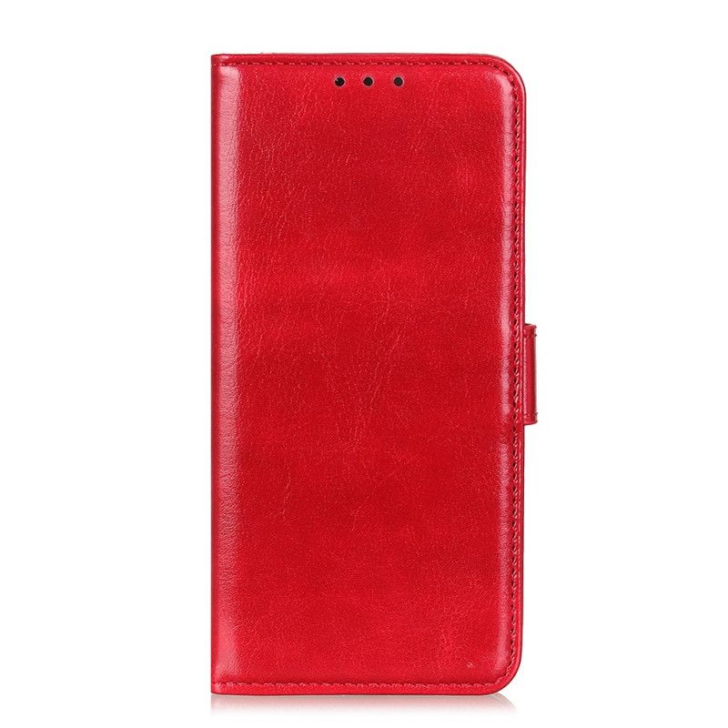 Etui Folio Samsung Galaxy A72 4G / A72 5G Czerwony Czarny Zamrożona Finezja Etui Ochronne