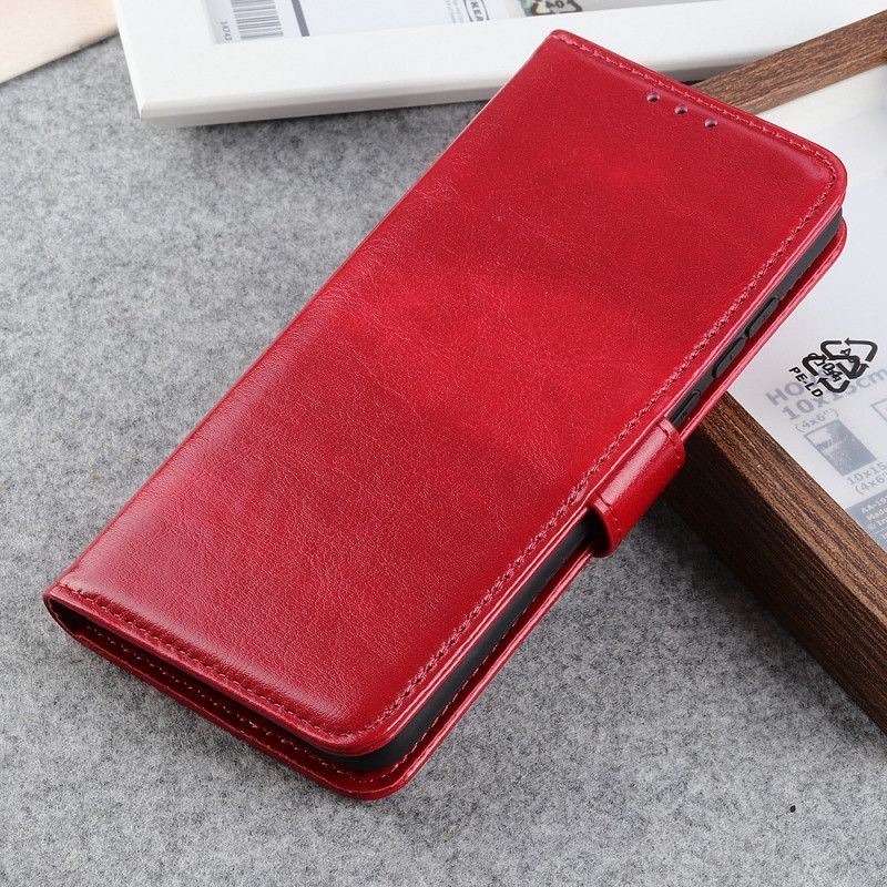 Etui Folio Samsung Galaxy A72 4G / A72 5G Czerwony Czarny Zamrożona Finezja Etui Ochronne