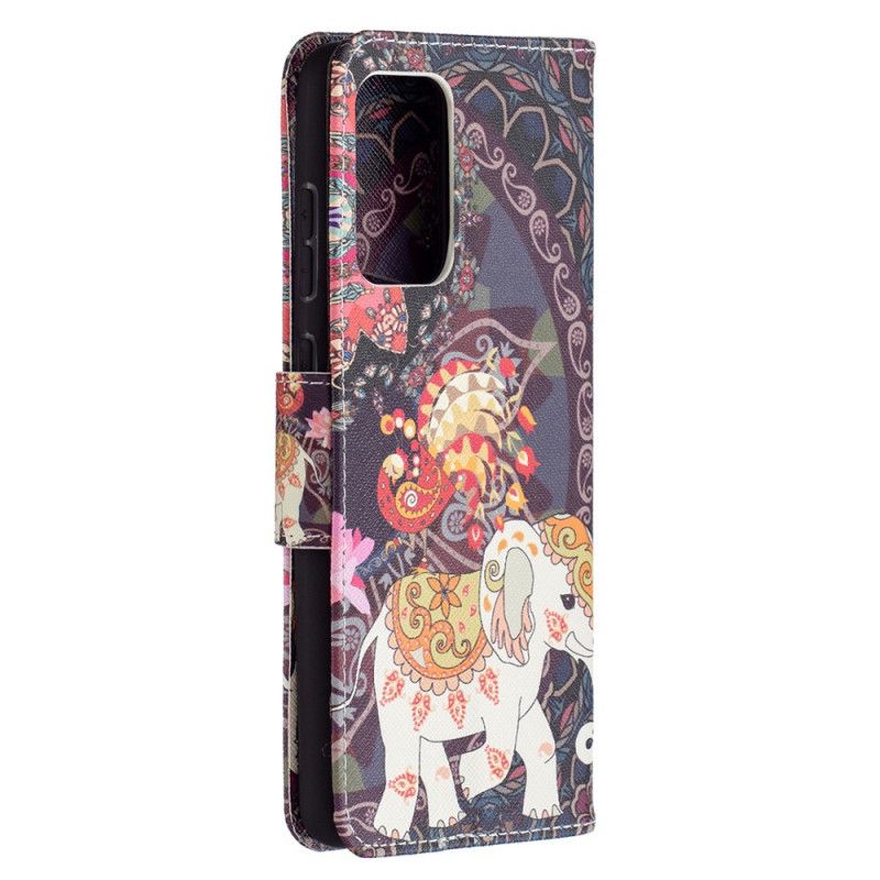 Etui Folio Samsung Galaxy A72 4G / A72 5G Etniczna Mandala Słonia Etui Ochronne