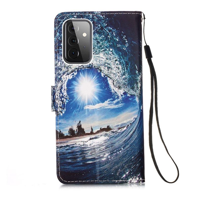 Etui Folio Samsung Galaxy A72 4G / A72 5G Kochaj Falę Etui Ochronne