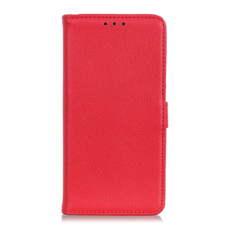 Etui Folio Samsung Galaxy A72 4G / A72 5G Magenta Czerwony Klasyczna Sztuczna Skóra Licziowa