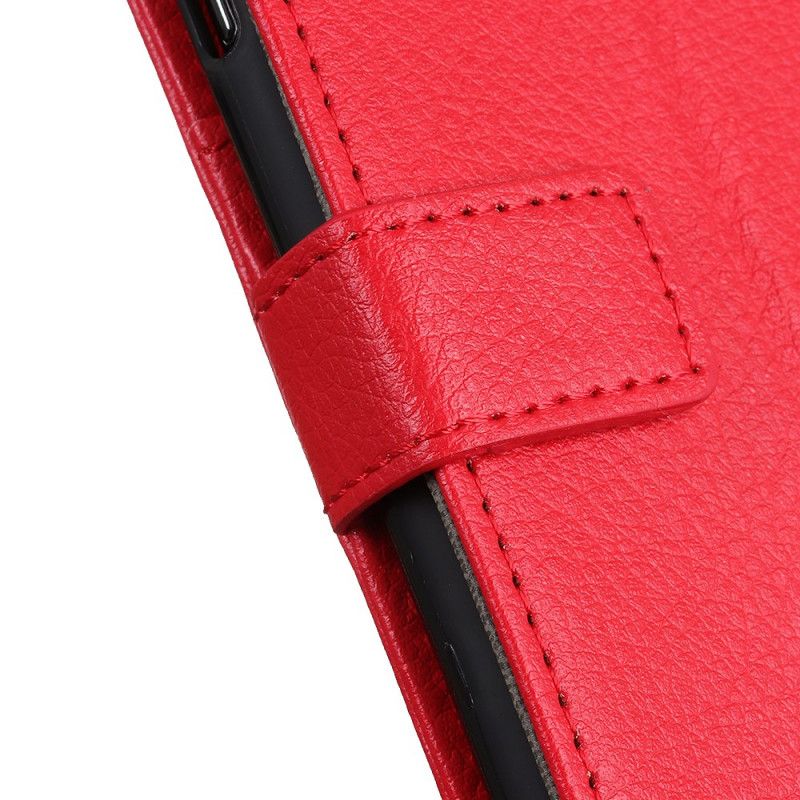 Etui Folio Samsung Galaxy A72 4G / A72 5G Magenta Czerwony Klasyczna Sztuczna Skóra Licziowa