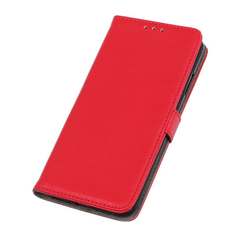 Etui Folio Samsung Galaxy A72 4G / A72 5G Magenta Czerwony Klasyczna Sztuczna Skóra Licziowa