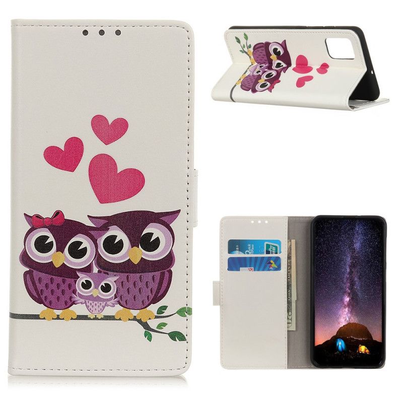 Etui Folio Samsung Galaxy A72 4G / A72 5G Rodzina Sów