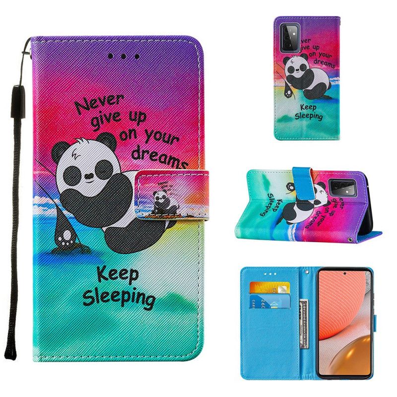 Etui Folio Samsung Galaxy A72 4G / A72 5G Śpij Dalej Etui Ochronne