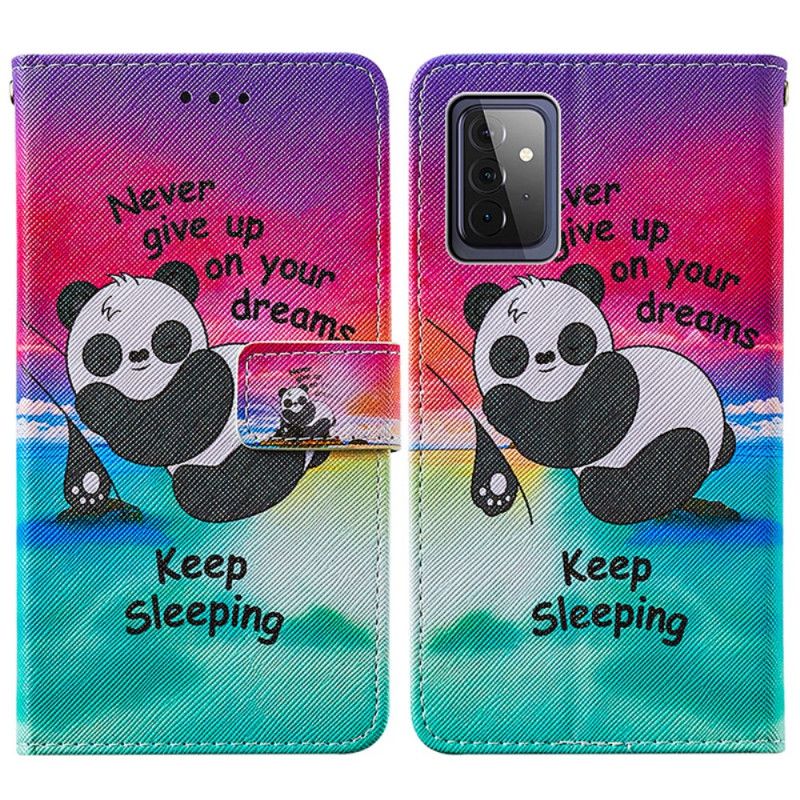 Etui Folio Samsung Galaxy A72 4G / A72 5G Śpij Dalej Etui Ochronne