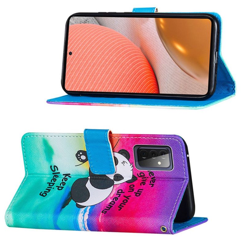 Etui Folio Samsung Galaxy A72 4G / A72 5G Śpij Dalej Etui Ochronne