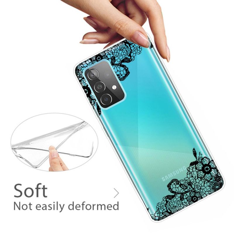 Etui Samsung Galaxy A72 4G / A72 5G Cienka Koronka