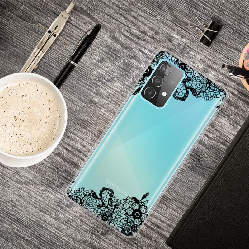 Etui Samsung Galaxy A72 4G / A72 5G Cienka Koronka