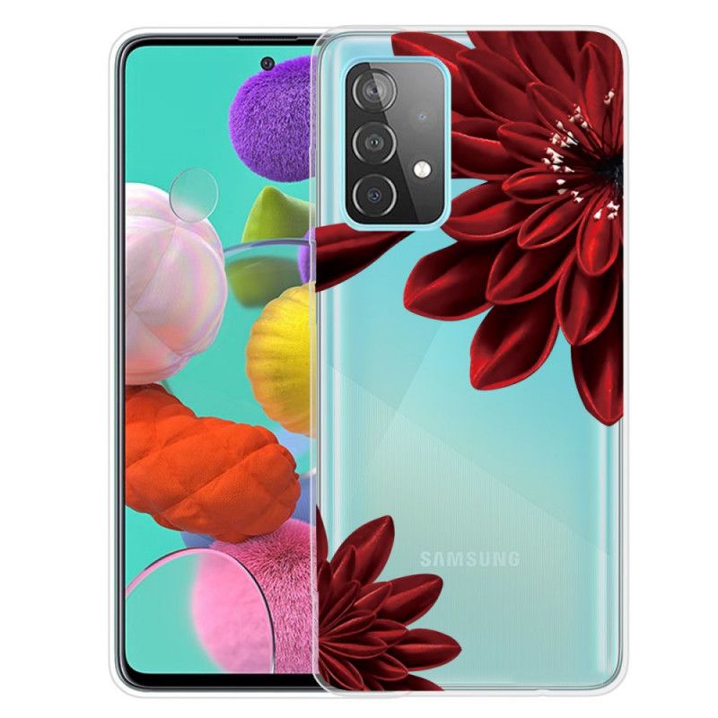 Etui Samsung Galaxy A72 4G / A72 5G Dzikie Kwiaty