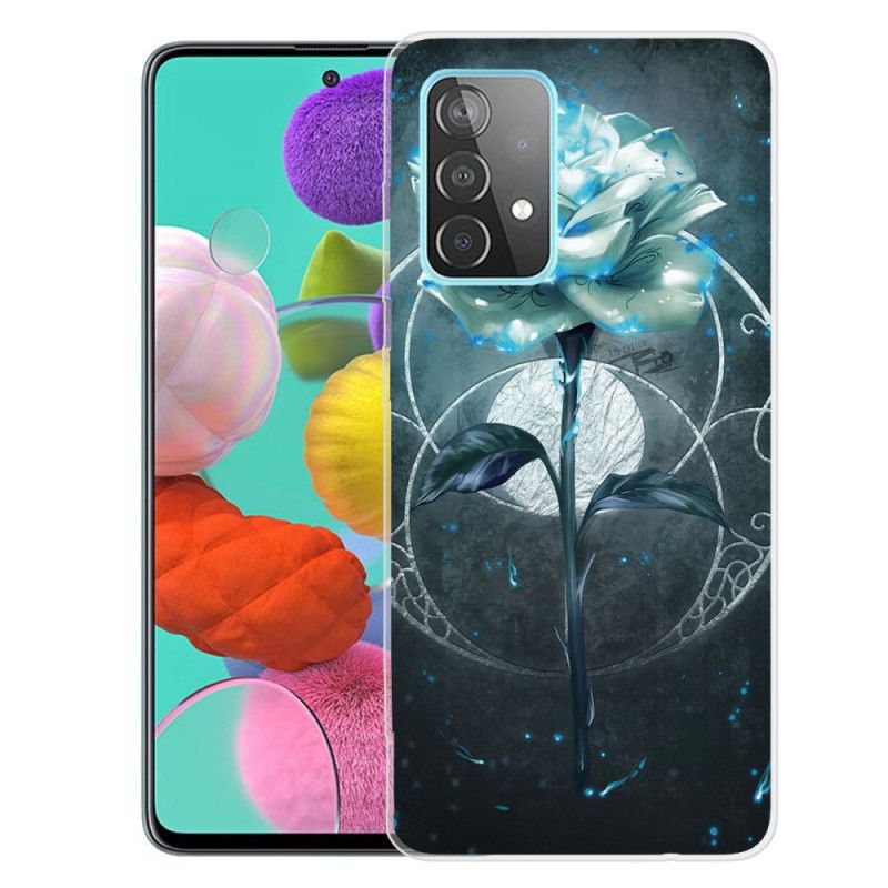 Etui Samsung Galaxy A72 4G / A72 5G Elastyczny Różowy Zielony