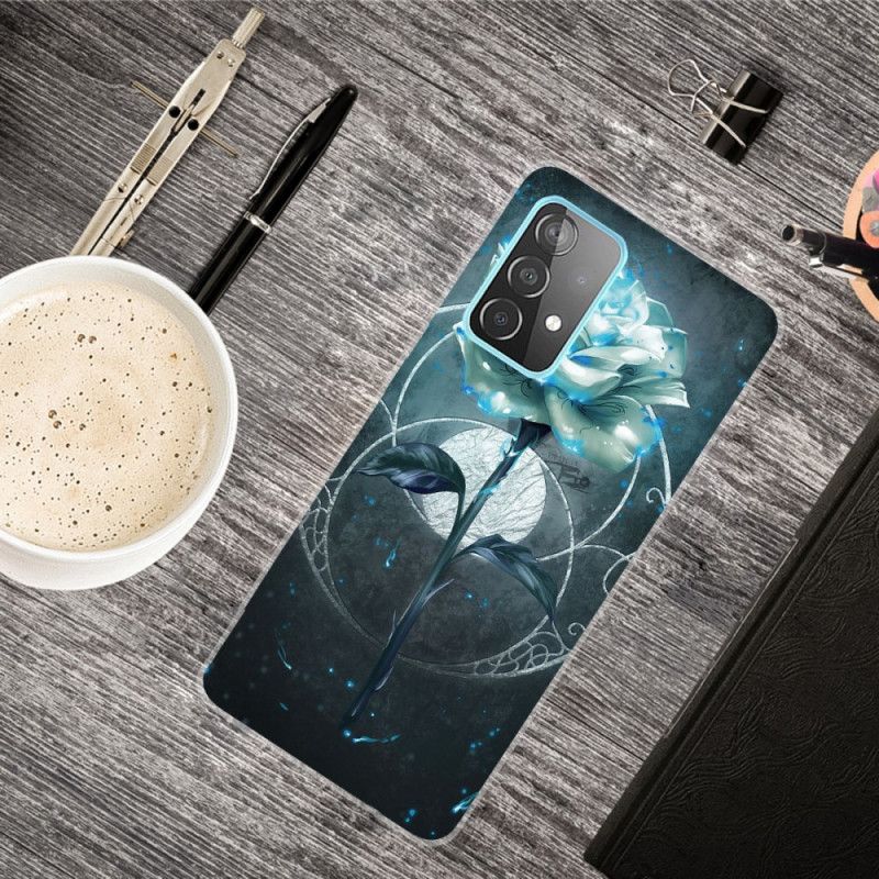 Etui Samsung Galaxy A72 4G / A72 5G Elastyczny Różowy Zielony