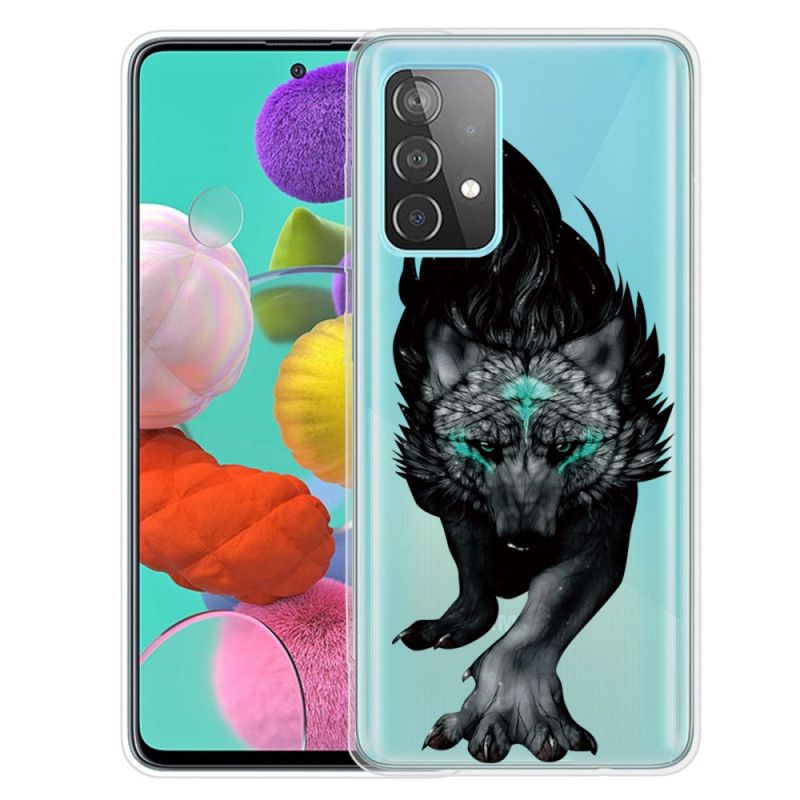 Etui Samsung Galaxy A72 4G / A72 5G Graficzny Wilk