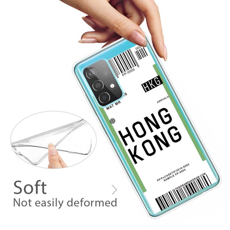 Etui Samsung Galaxy A72 4G / A72 5G Karta Pokładowa Do Hongkongu Etui Ochronne