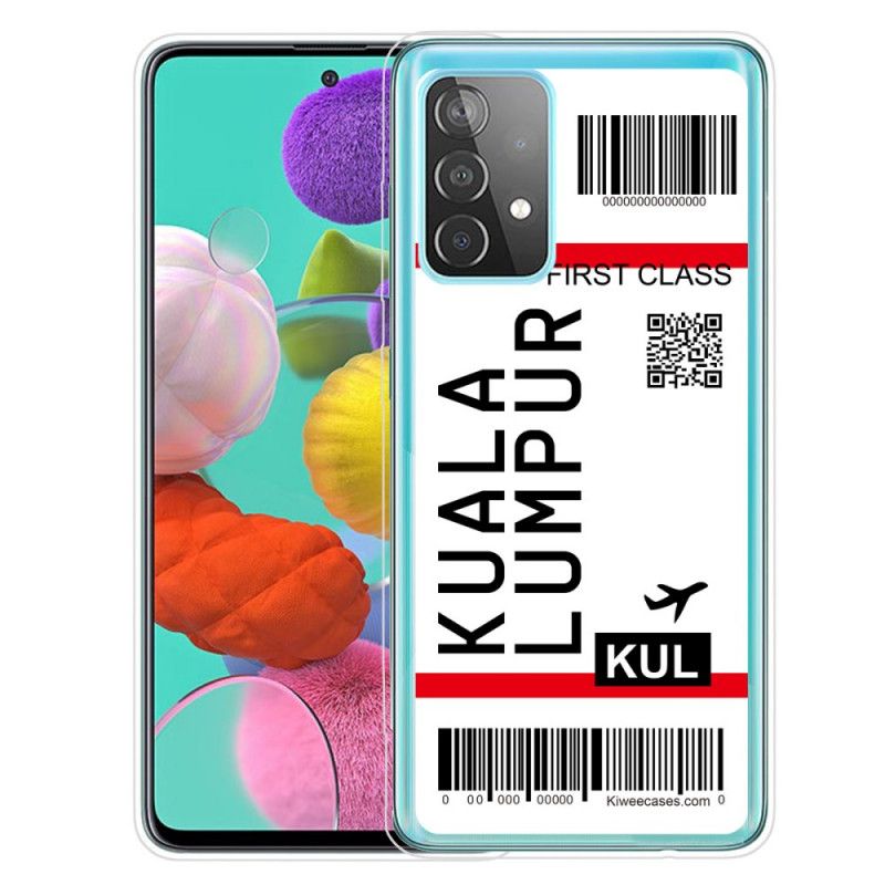 Etui Samsung Galaxy A72 4G / A72 5G Karta Pokładowa Do Kuala Lumpur