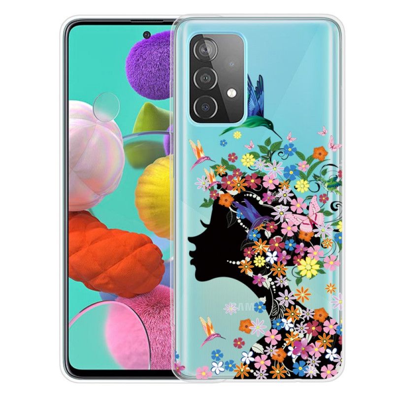 Etui Samsung Galaxy A72 4G / A72 5G Ładna Główka Kwiatu Etui Ochronne