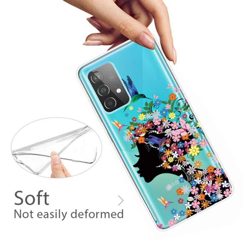 Etui Samsung Galaxy A72 4G / A72 5G Ładna Główka Kwiatu Etui Ochronne