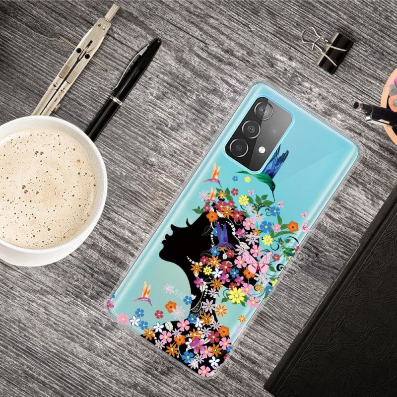 Etui Samsung Galaxy A72 4G / A72 5G Ładna Główka Kwiatu Etui Ochronne