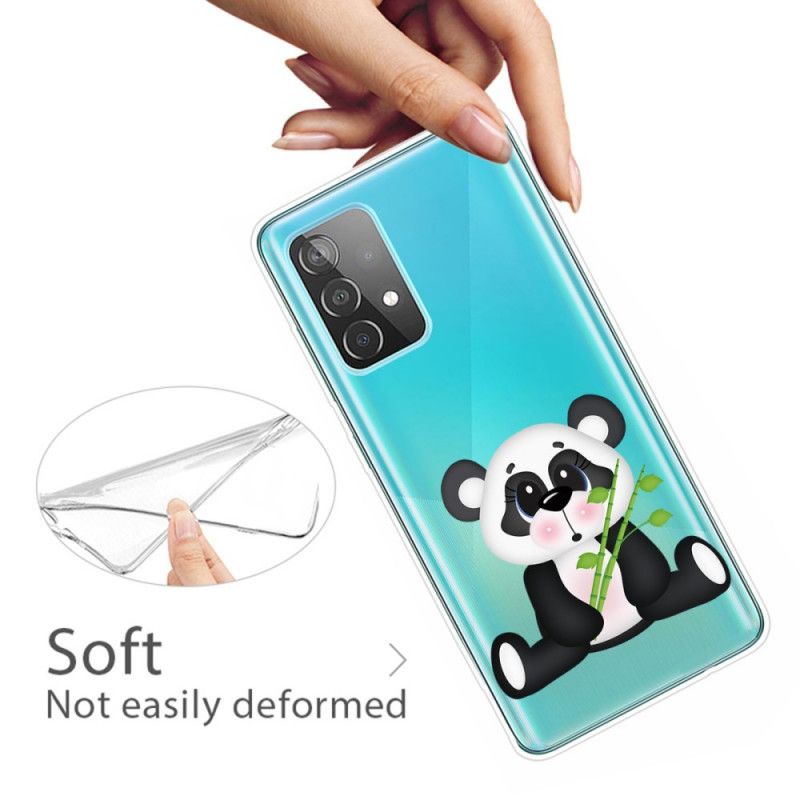 Etui Samsung Galaxy A72 4G / A72 5G Przezroczysta Smutna Panda Etui Ochronne