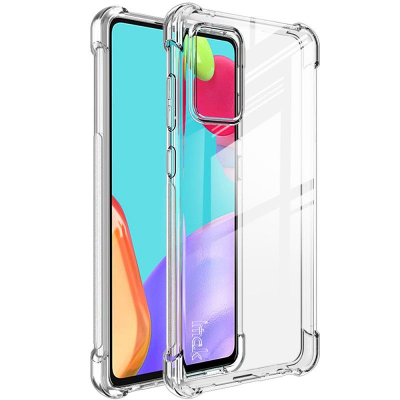 Etui Samsung Galaxy A72 4G / A72 5G Przezroczysty Czarny Imak Z Filmem Ekranowym