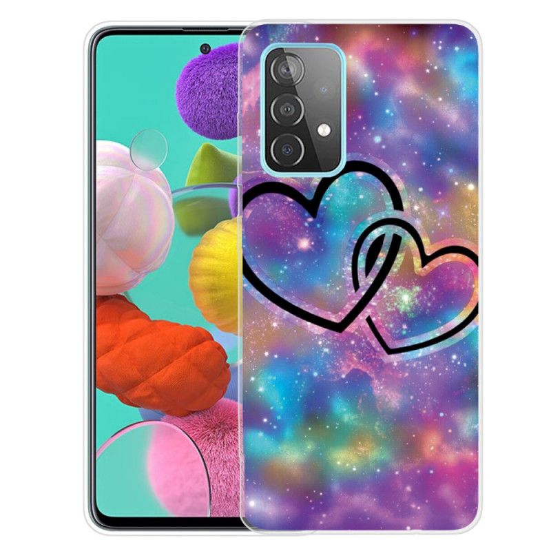 Etui Samsung Galaxy A72 4G / A72 5G Przykuty Serca Etui Ochronne