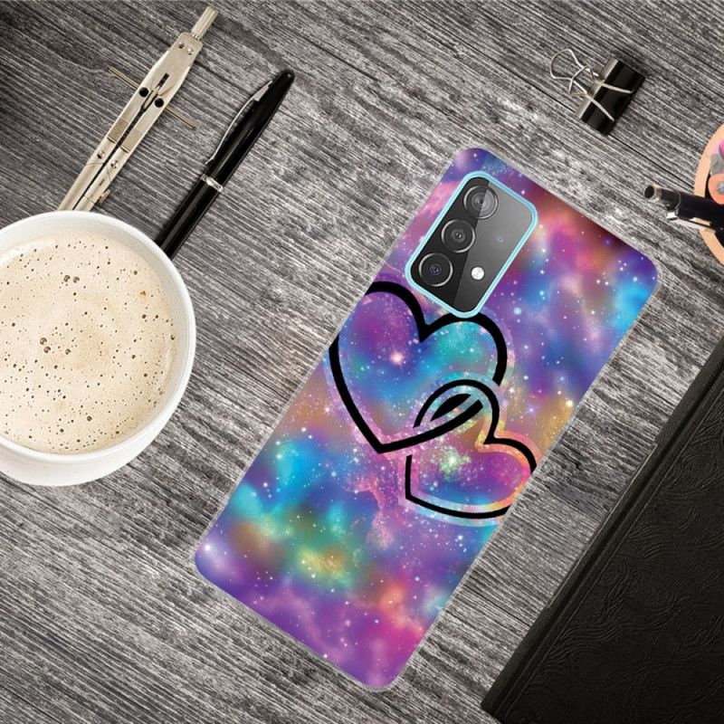 Etui Samsung Galaxy A72 4G / A72 5G Przykuty Serca Etui Ochronne