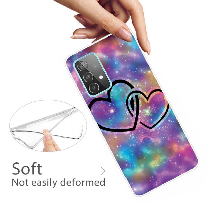 Etui Samsung Galaxy A72 4G / A72 5G Przykuty Serca Etui Ochronne