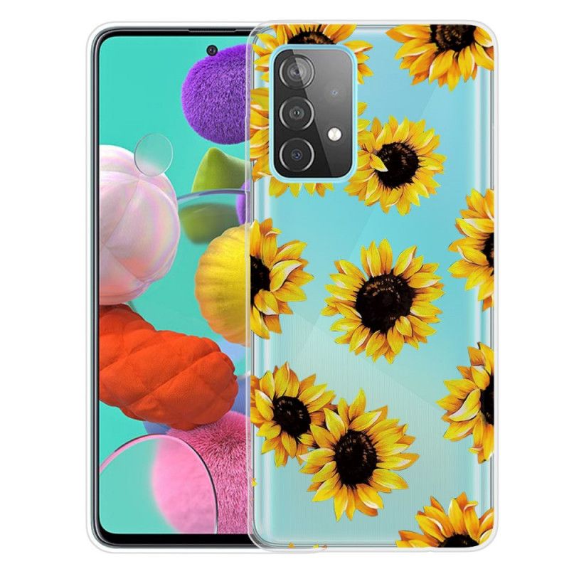 Etui Samsung Galaxy A72 4G / A72 5G Słoneczniki