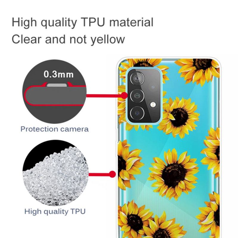 Etui Samsung Galaxy A72 4G / A72 5G Słoneczniki