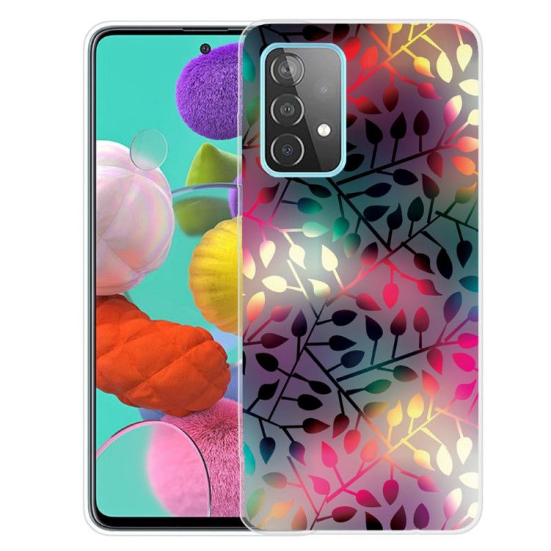 Etui Samsung Galaxy A72 4G / A72 5G Zielony Czerwony Arkusze