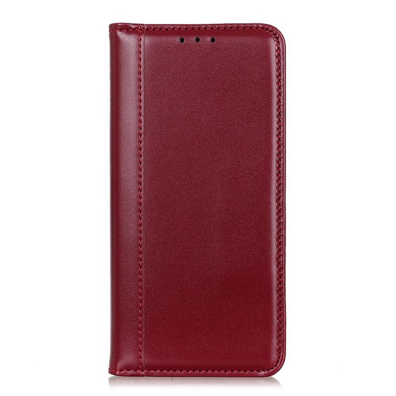 Flip Kotelot Samsung Galaxy A72 4G / A72 5G Czerwony Czarny Błyszcząca Dwoina Etui Ochronne