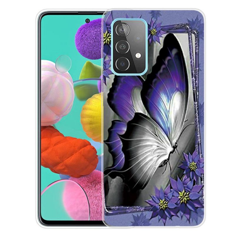 Futerały Samsung Galaxy A72 4G / A72 5G Etui na Telefon Motyl Królewski