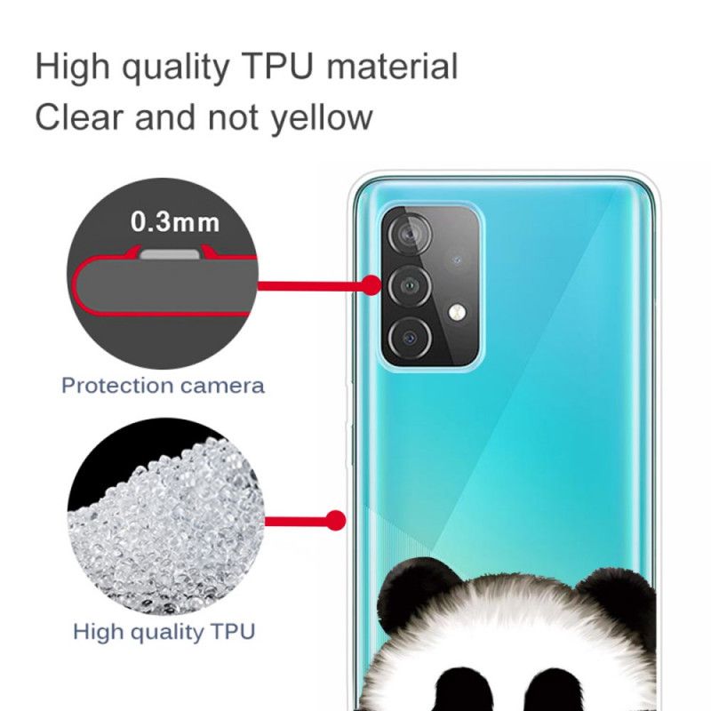 Futerały Samsung Galaxy A72 4G / A72 5G Etui na Telefon Przezroczysta Panda