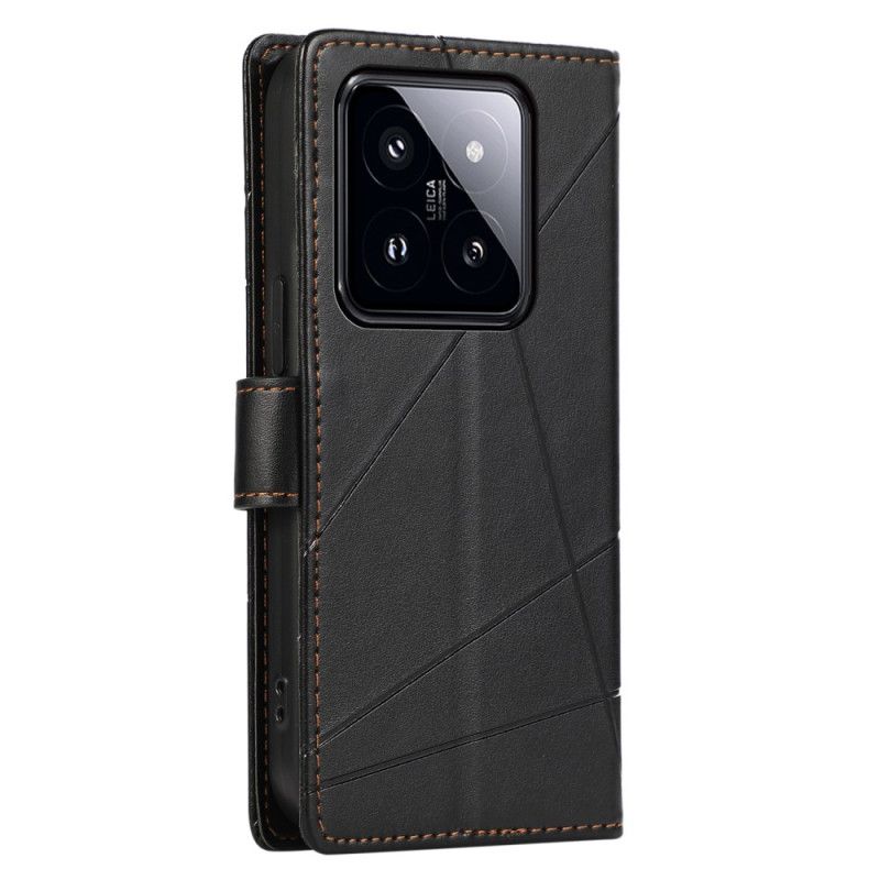 Etui Folio Do Xiaomi 14 Pro Linie Z Paskiem